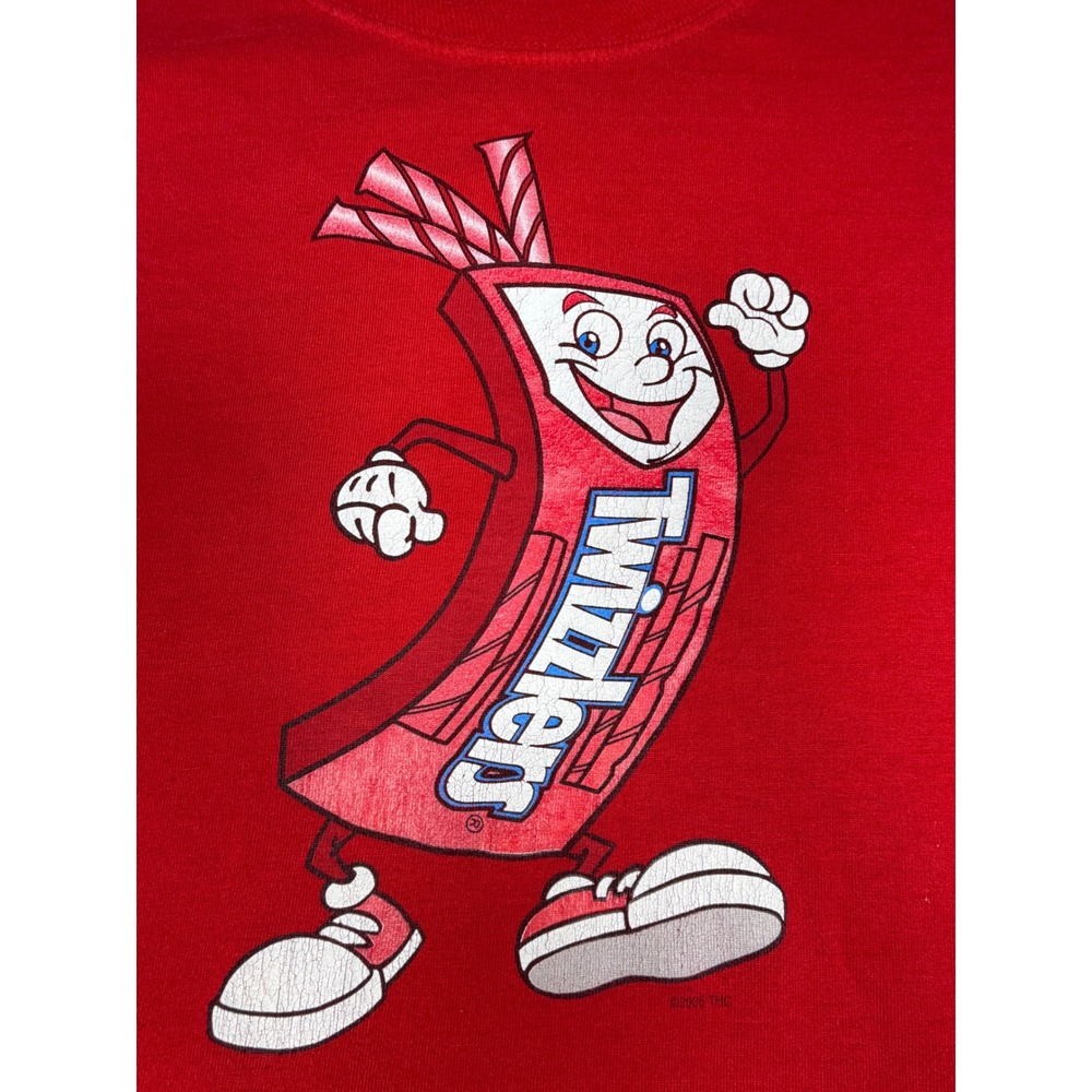 Rare promotional shirt vintage  Twizzlers "Giggler" mascot  XL bleach stain